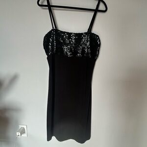 Fashion Bug Black Sequin Dress